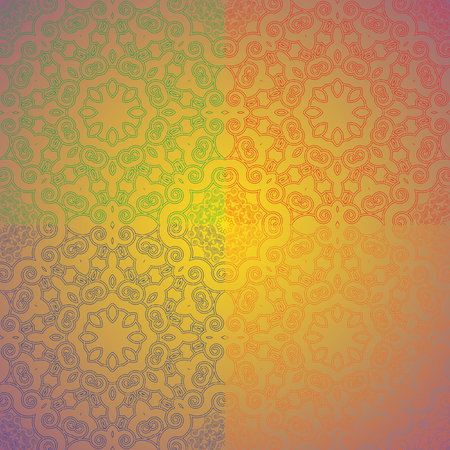 A vector pattern with spiral curls. Stylized seamless ornament of spirals.