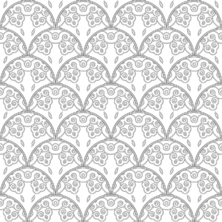 Stylized spiral pattern.のイラスト素材