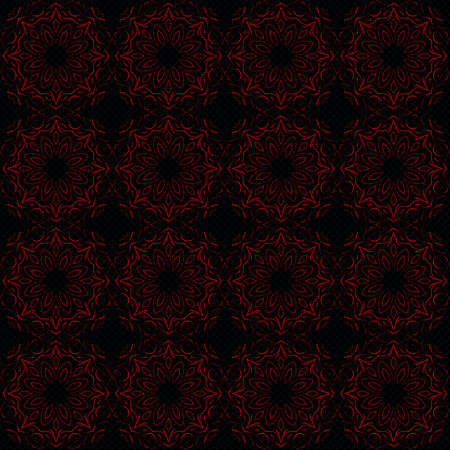 Repeating abstract background with stylized flowers on Modern stylish texture.