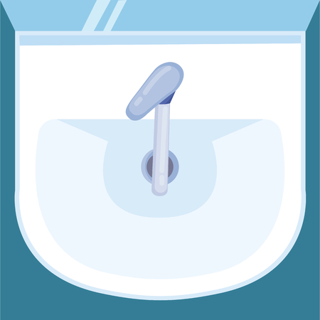 Vector illustration of clean sink.のイラスト素材