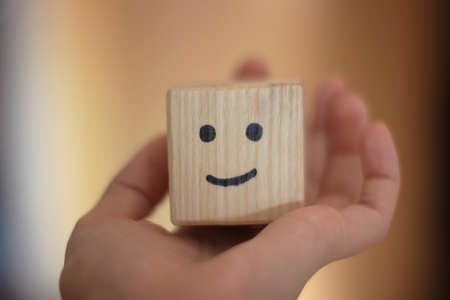 smiling face cub or be happy, happy lifeの写真素材