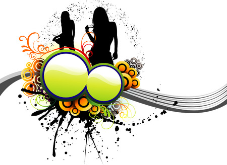 vector fashion illustrationのイラスト素材