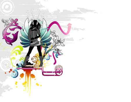 vector fashion and beauty women illustrationのイラスト素材