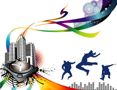 city music illustrationのイラスト素材