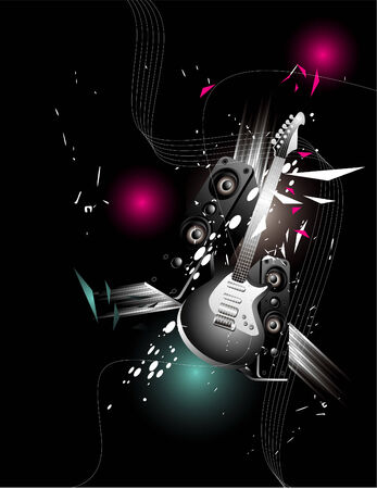 music illustrationのイラスト素材