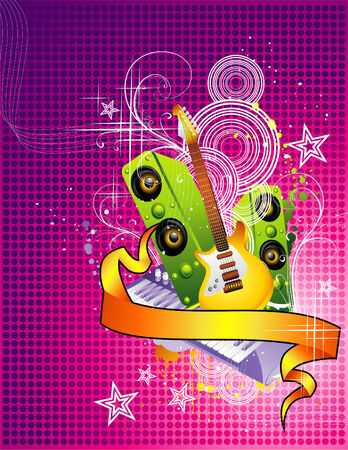 vector music illustrationのイラスト素材