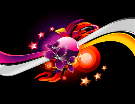 flower illustrationのイラスト素材