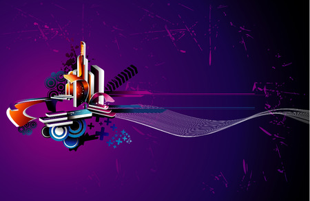 background colors illustrationのイラスト素材