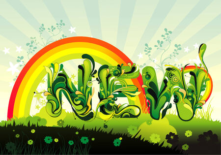 landscape illustrationのイラスト素材