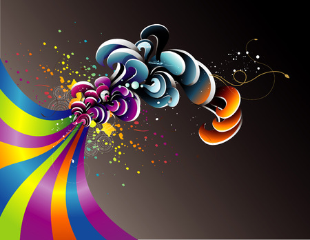 colorful illustrationのイラスト素材