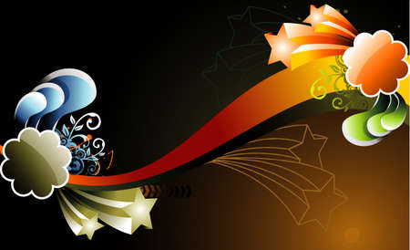 vector abstract illustrationのイラスト素材