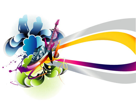 vector abstract illustrationのイラスト素材