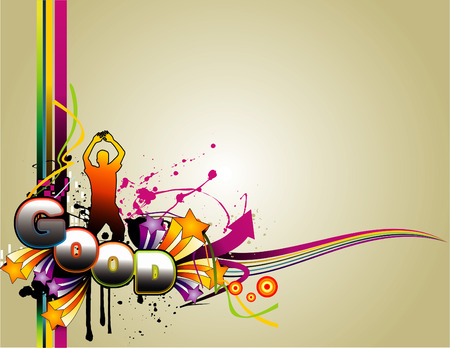 vector happy man illustrationのイラスト素材