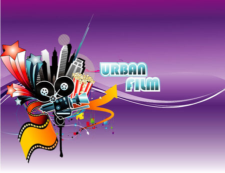 vector movie illustrationのイラスト素材