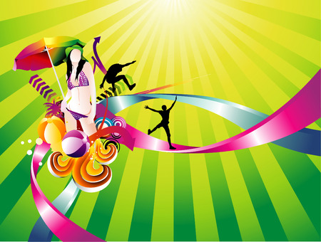 vector woman illustrationのイラスト素材