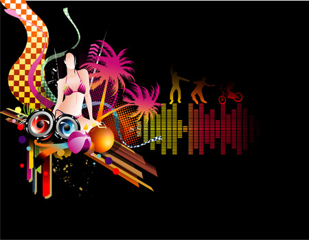 vector woman illustrationのイラスト素材