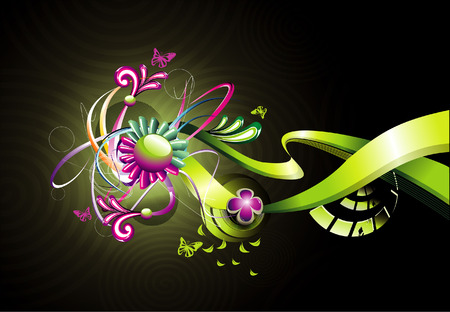 vector abstract color illustrationのイラスト素材