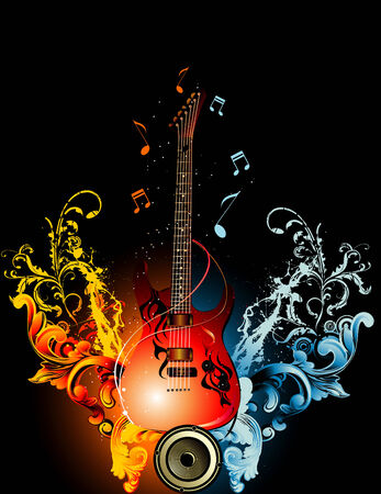 vector music illustrationのイラスト素材