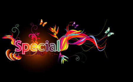 special text illustrationのイラスト素材