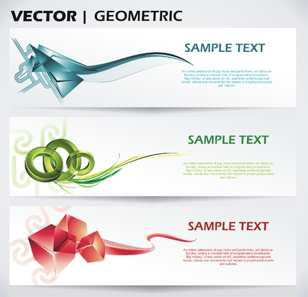 abstract design banners のイラスト素材