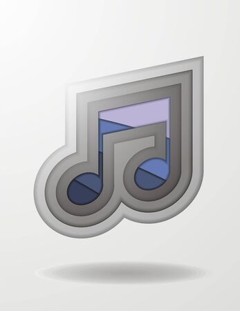 musical note iconのイラスト素材