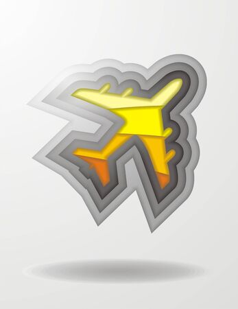 airplane iconのイラスト素材
