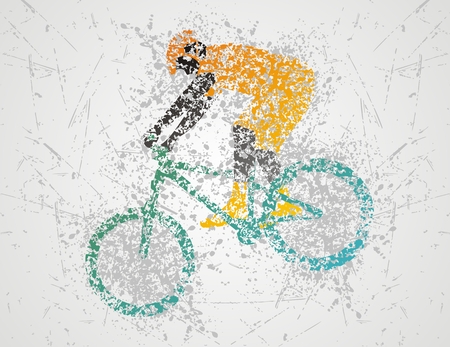 biclycling sportのイラスト素材