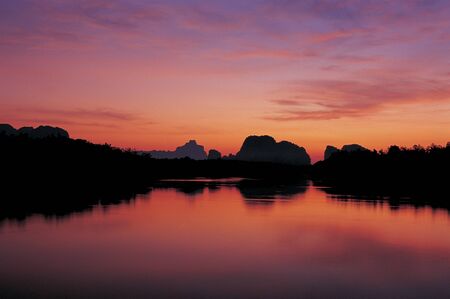 sunrise island, Phangnga Province,  Thailandの写真素材