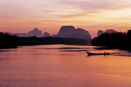sunrise island, Phangnga Province,  Thailandの写真素材