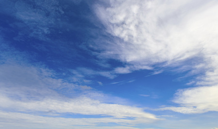 Blue sky and white cloudの写真素材