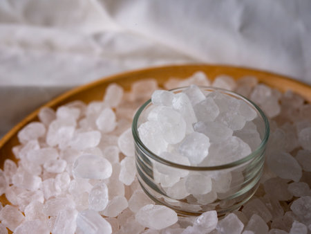 White Rock Crystalline sugar candy.の写真素材