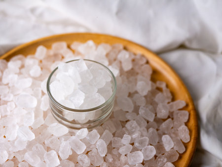 White Rock Crystalline sugar candy.の写真素材