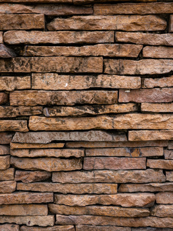 Brown Matte Decorative Wall Stone Texture.
