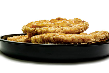 Thai round and flat sweetmeat , Sweet round and flat sweetmeat, Nageledの写真素材