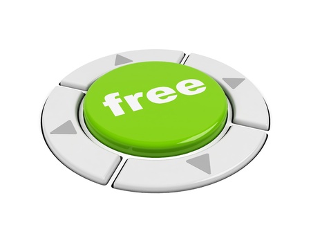 Control buttons on a white の写真素材