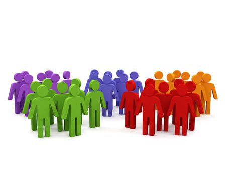 Groups of people. の写真素材
