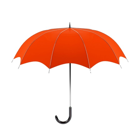 Umbrella isolated on a white background. の写真素材