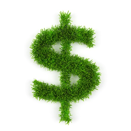 Dollar symbol isolated on a white background.の写真素材