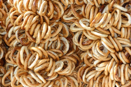 textured arrangement of cracklings for saleの写真素材