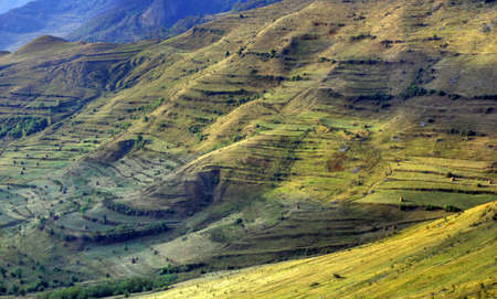 organization of the ground near a village in Romania, for agricultureの写真素材