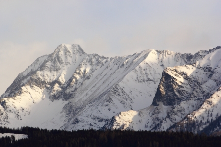 mountain peaks in the Alps - Lungau ski areaの写真素材