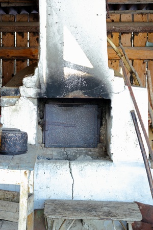 traditional old rural oven for making breadの写真素材