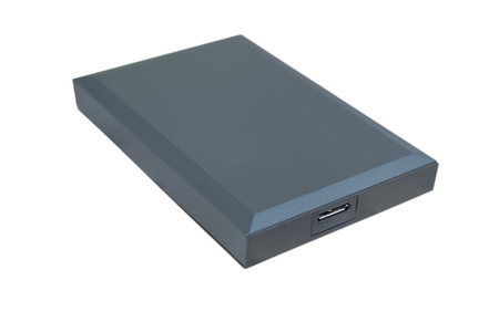 external harddisk on white background