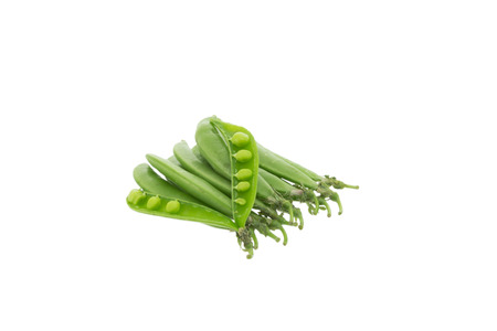 Broad Bean isolated on white background