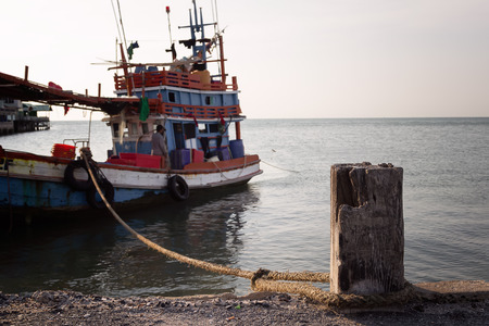 Photo of small fishing boatの写真素材