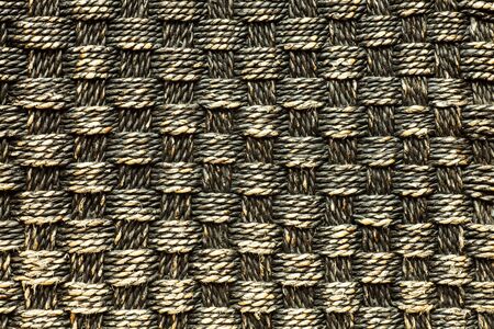 Handcraft weave texture natural wicker, vintage backgroundの写真素材