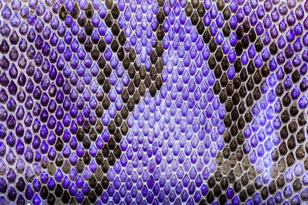 Purple  python  leather, skin texture for background.