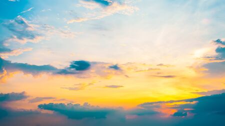 Sunset sky and cloud background