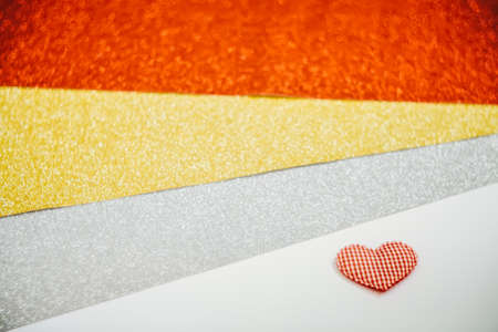 Heart with bokeh light Vintage backgroundの写真素材