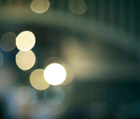 Bokeh light vintage background in light blue color tone.の写真素材